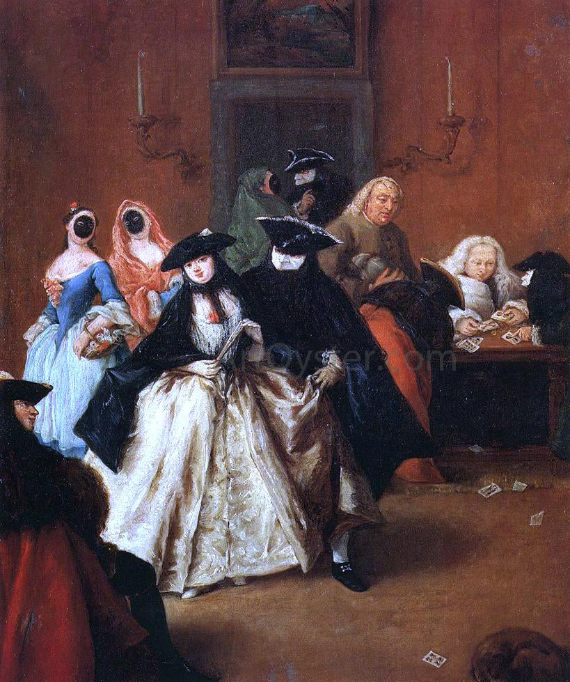 Pietro Longhi Al Ridotto - Canvas Print