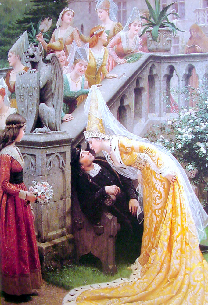 Edmund Blair Leighton Alain Chartier - Canvas Print