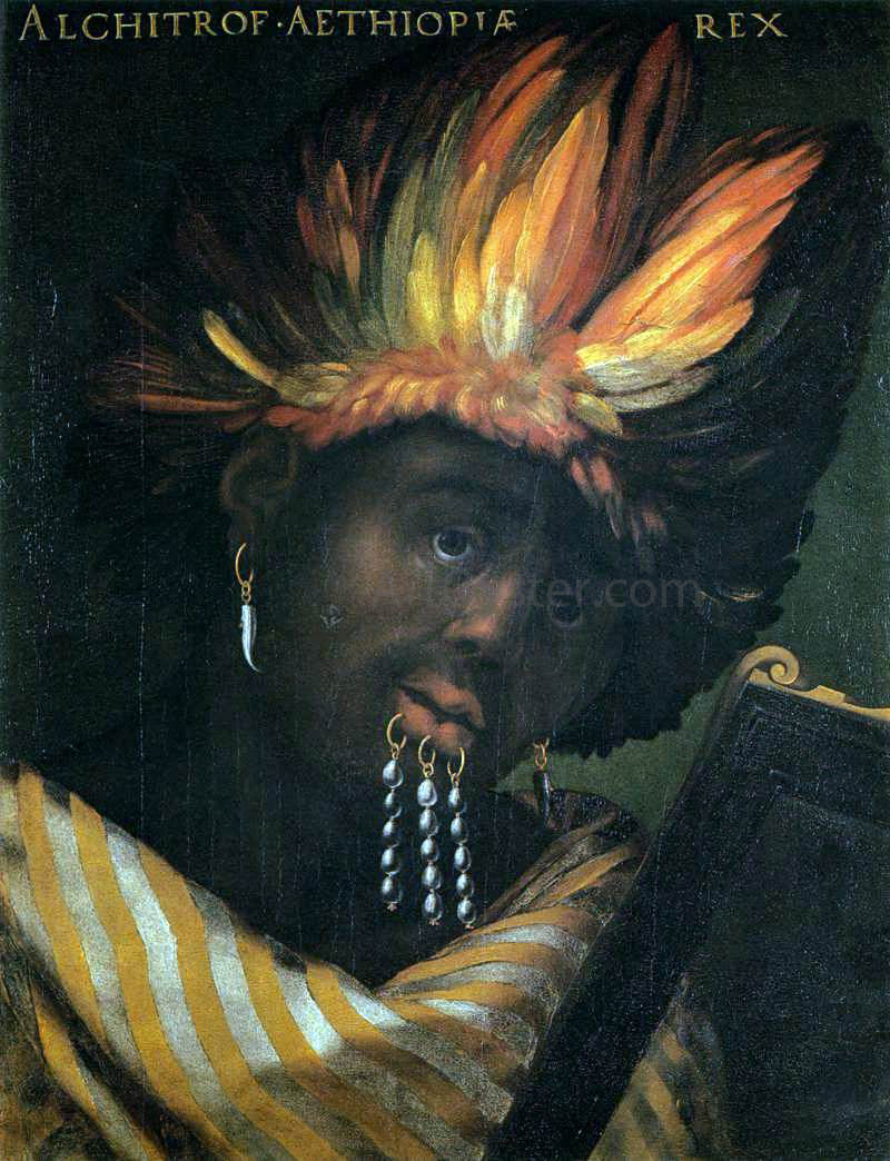 Cristofano Dell'Altissimo Alchitrof, Emperor of Ethiopia - Canvas Print