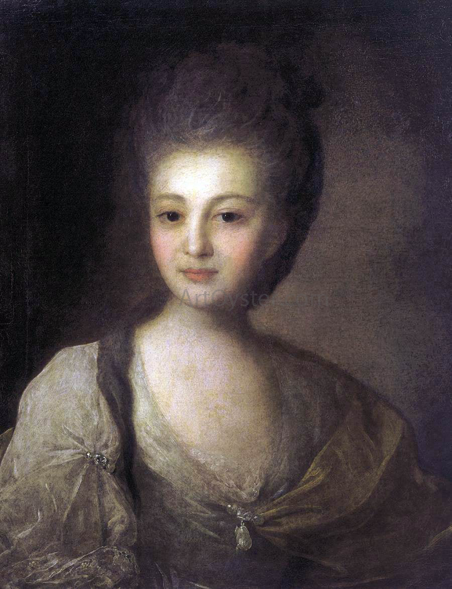 Fyodor Rokotov Alexandra Struyskaya - Canvas Print