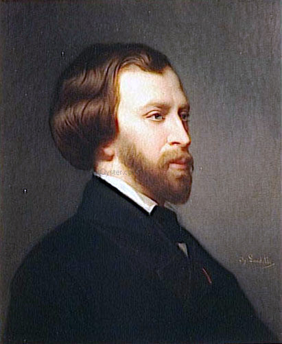 Charles Zacharie Landelle Alfred de Musset (1810-1857) - Canvas Print