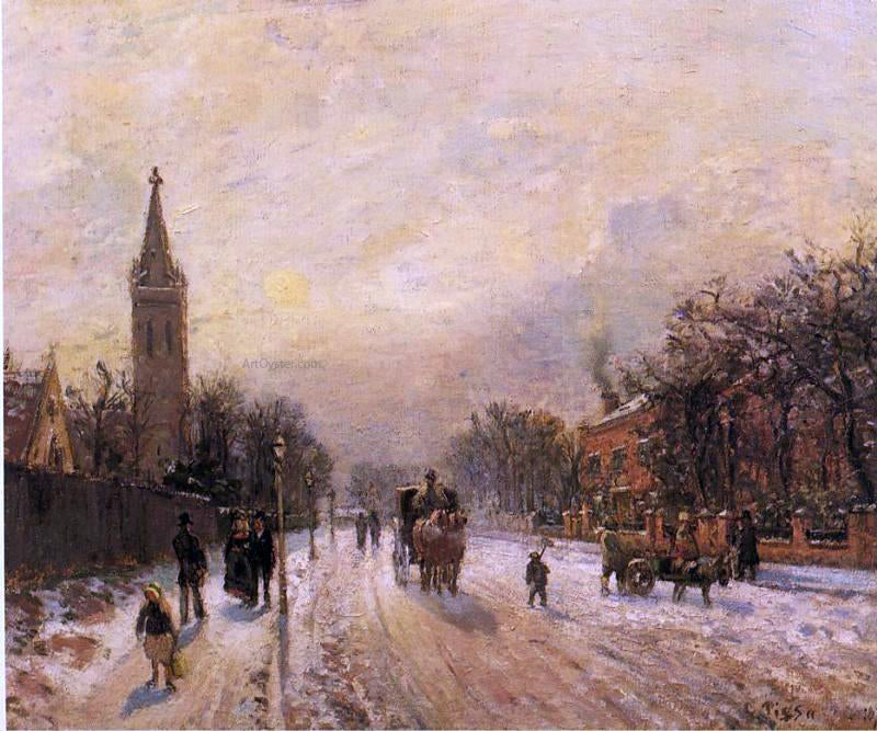 Camille Pissarro All Saints' Church, Upper Norwood - Canvas Print