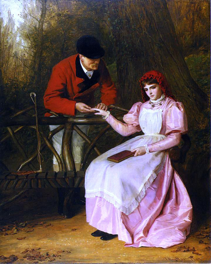 James Hayllar RBA All the World Over - Canvas Print