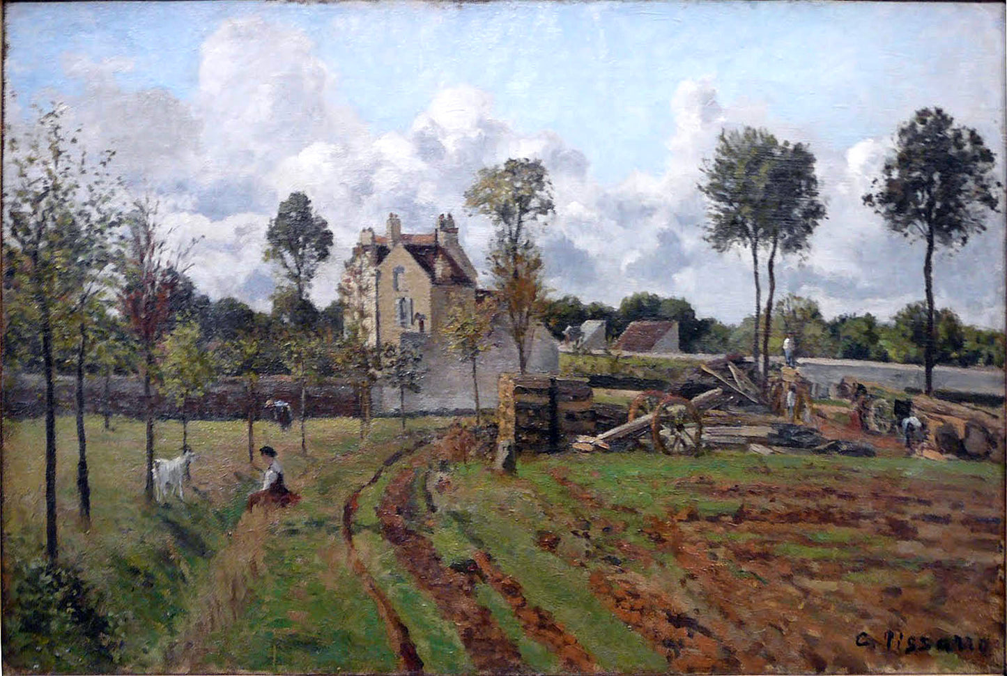 Camille Pissarro Allee du Tour Du Jongleur - Canvas Print