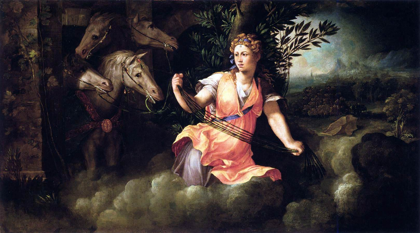 Battista Dossi Allegory of Dawn - Canvas Print