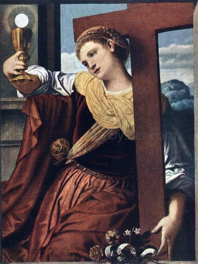 Moretto Da Brescia Allegory of Faith - Canvas Print
