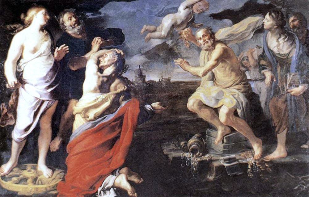 Bernardino Mei Allegory of Fortune - Canvas Print