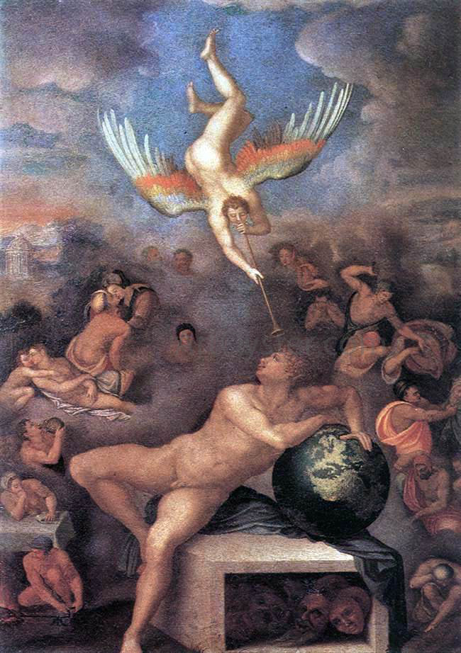 Alessandro Allori Allegory of Human Life - Canvas Print