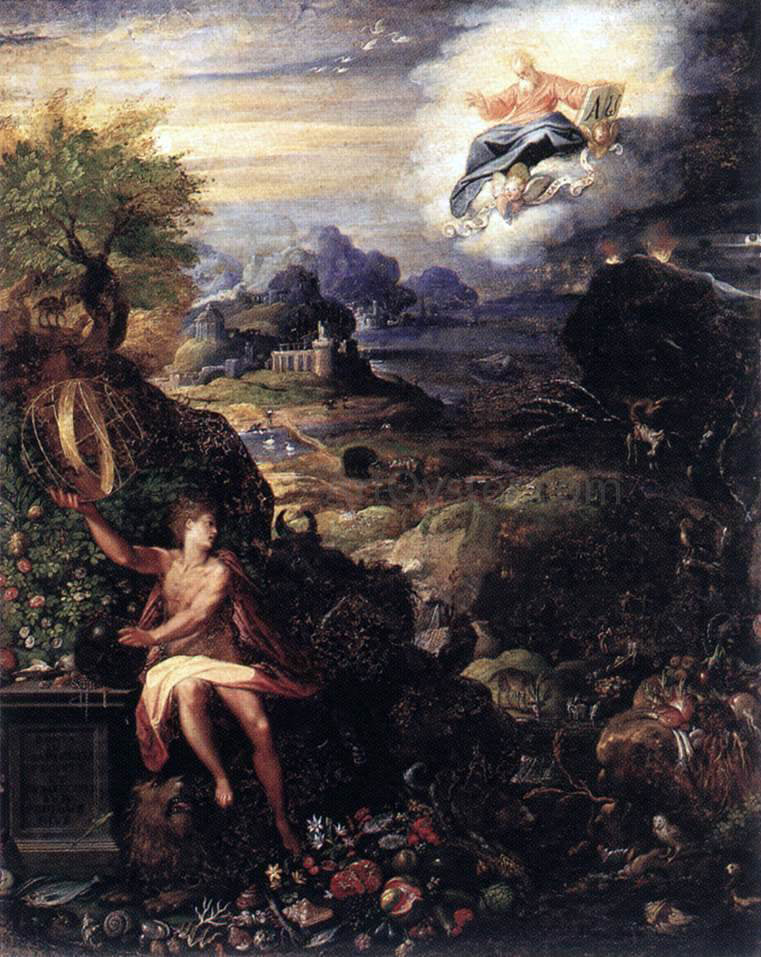 Jacopo Zucchi Allegory of the Creation - Canvas Print