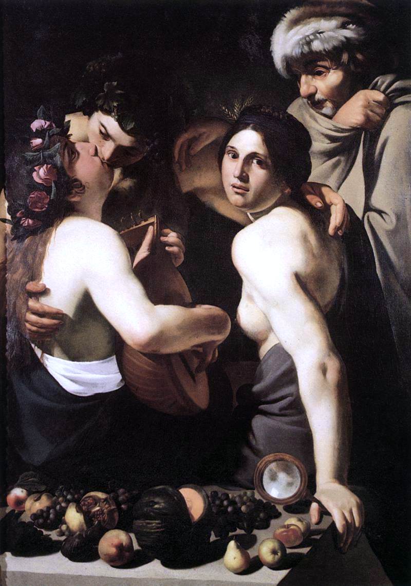 Bartolomeo Manfredi Allegory of the Four Seasons - Canvas Print