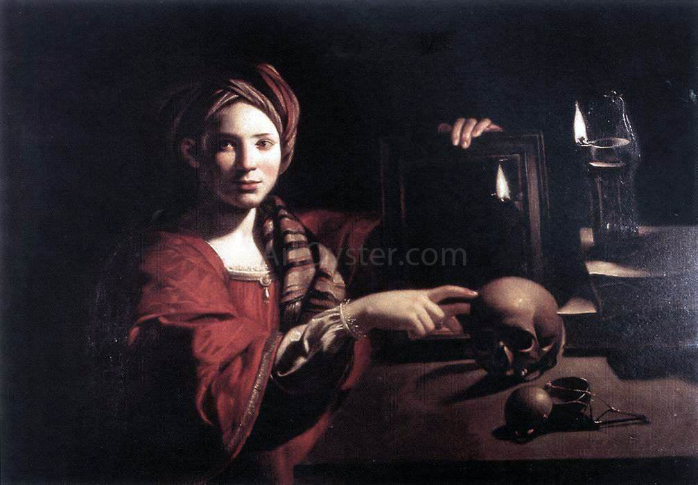Unknown Painters Masters Allegory of the Vanity of Earthly Things - Canvas Print