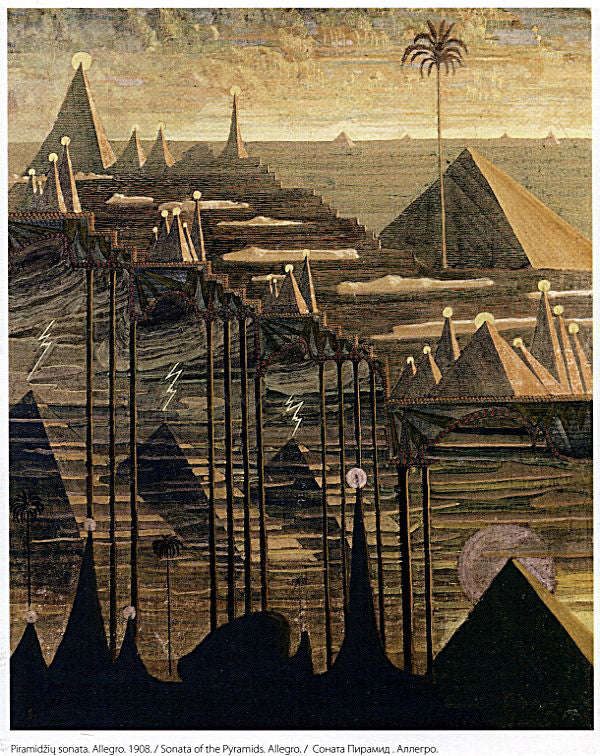 Mikalojus Ciurlionis Allegro Sonata of the Pyramids - Canvas Print