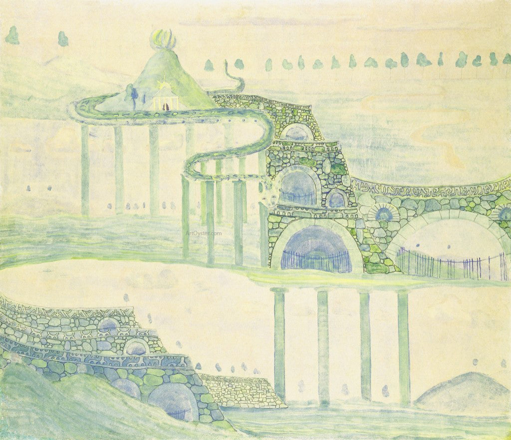 Mikalojus Ciurlionis Allegro Sonata of the Serpent - Canvas Print