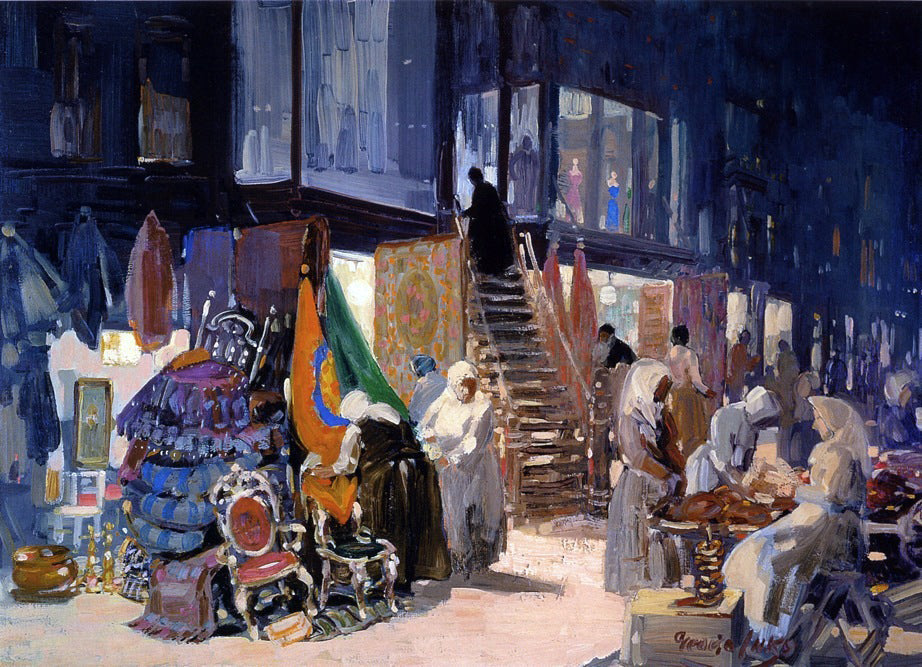 George Luks Allen Street - Canvas Print