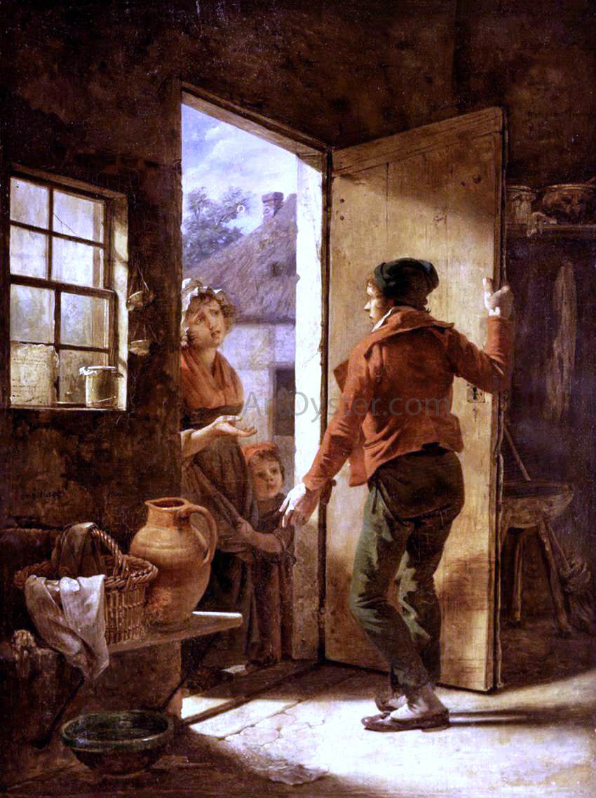 Martin Drolling Alms to the Poor - Canvas Print