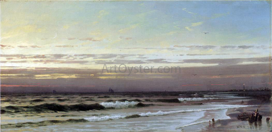 William Trost Richards Along the Atlantic Coast - Canvas Print