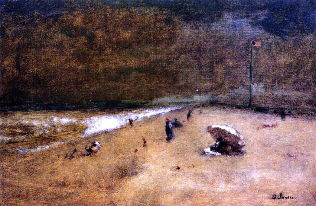 George Inness Along the Jersey Shore - Canvas Print