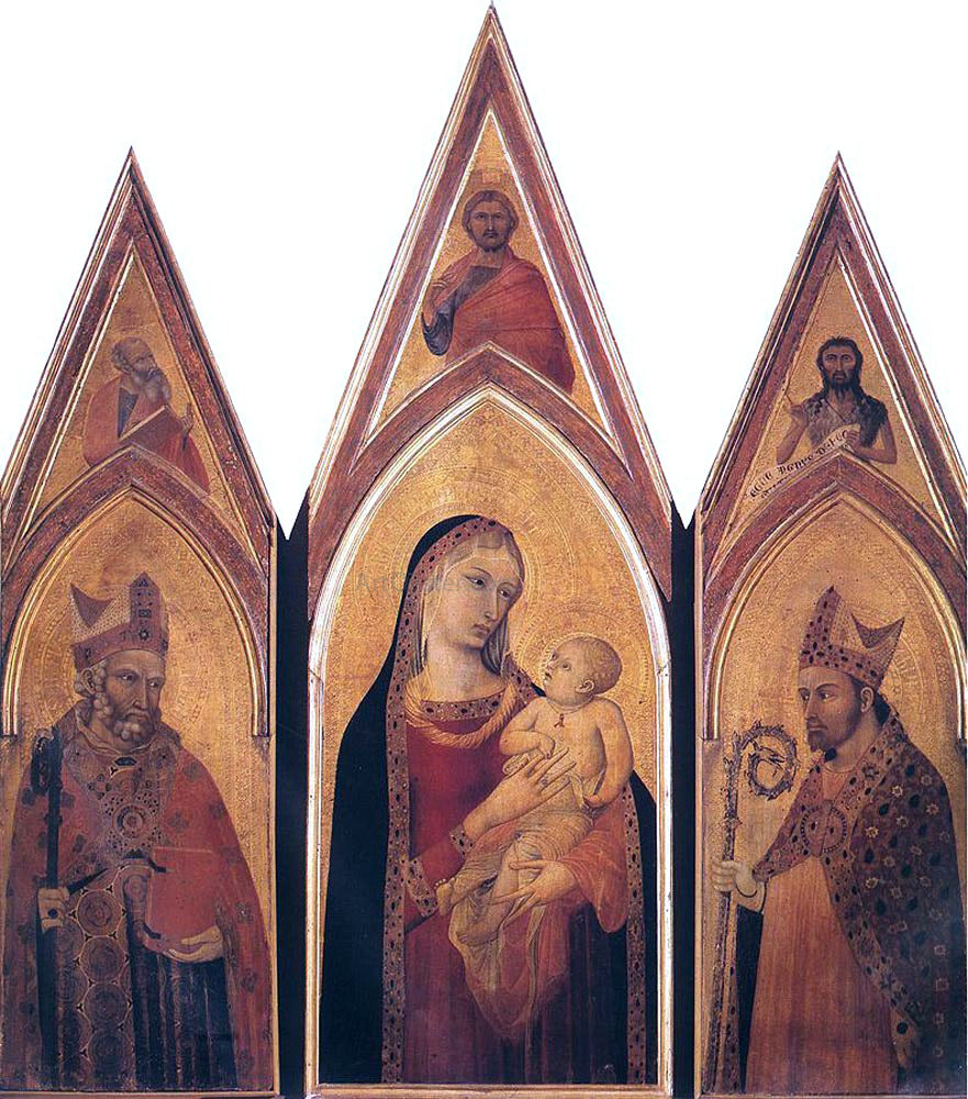 Ambrogio Lorenzetti Altarpiece of St Proculus - Canvas Print