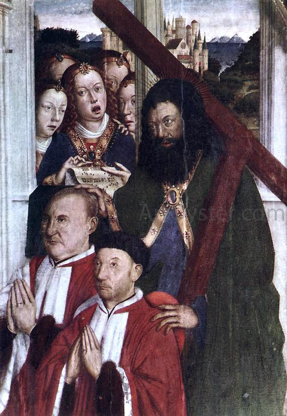 Lluis Dalmau Altarpiece of the Councillors (detail) - Canvas Print