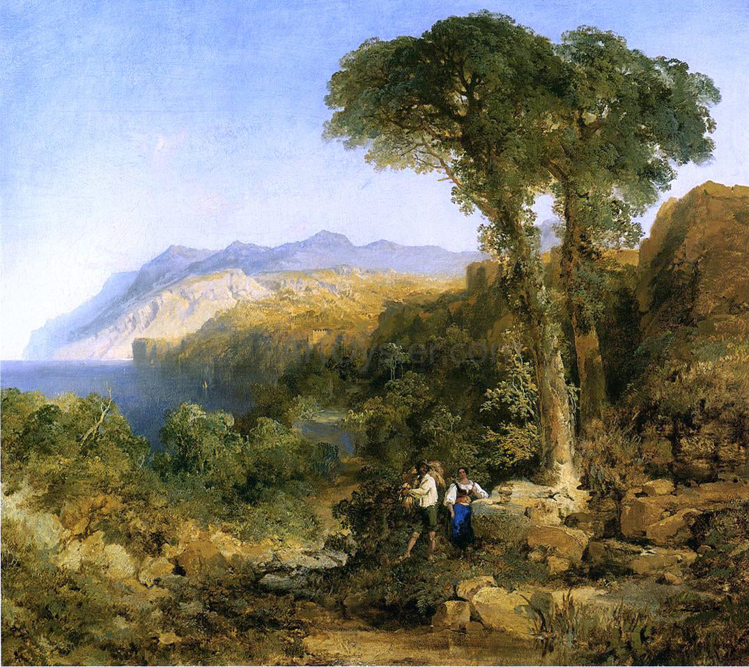 Thomas Moran Amalfi Coast - Canvas Print