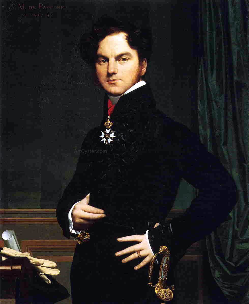 Jean-Auguste-Dominique Ingres Amedee-David, the Marquis de Pastoret (1781-1857) - Canvas Print