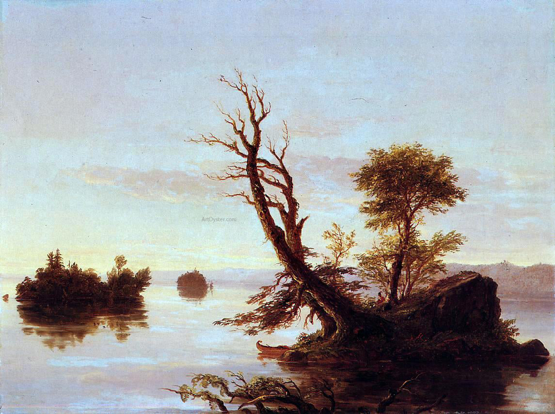 Thomas Cole American Lake Scene - Canvas Print