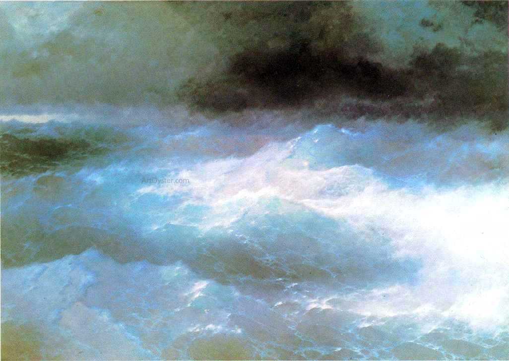Ivan Constantinovich Aivazovsky Among the Waves - Canvas Print