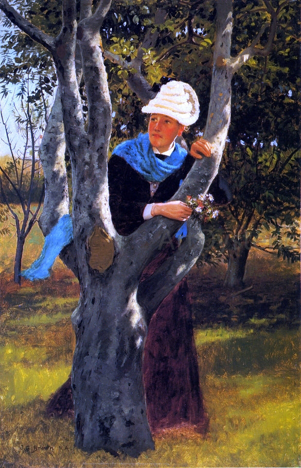 John George Brown Among the Trees - Canvas Print