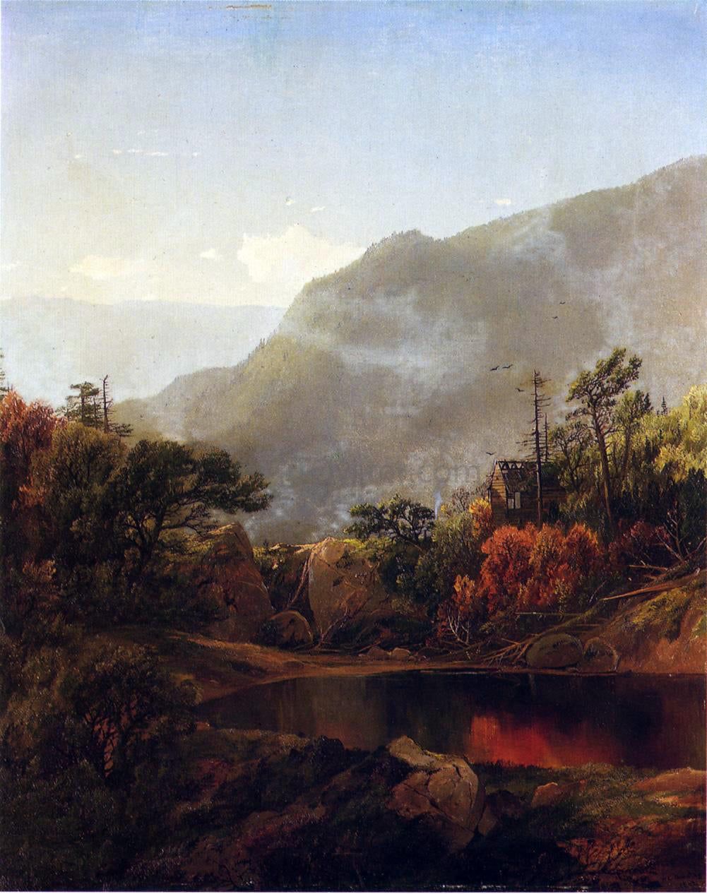 William Louis Sonntag An Abandoned Cabin - Canvas Print