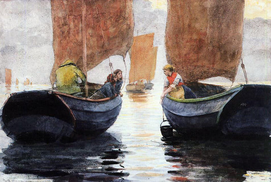 Winslow Homer An Afterglow - Canvas Print