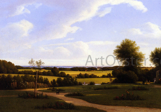 Edvard Lehmann An Afternoon in the Garden - Canvas Print