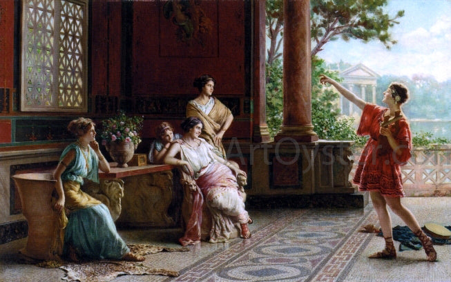 Guglielmo Zocchi An Afternoons Amusements - Canvas Print