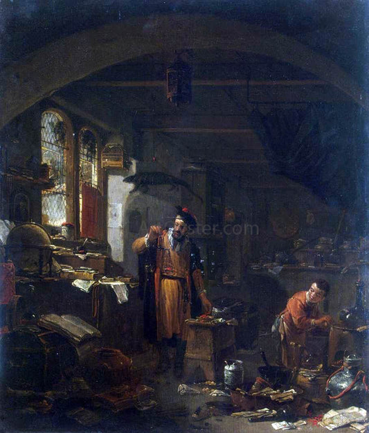 Thomas Wijck An Alchemist - Canvas Print