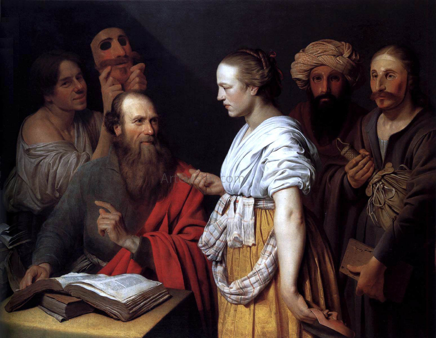 Willem Van der Vliet An Allegory - Canvas Print