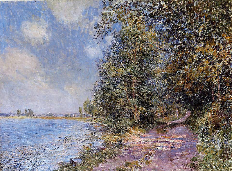 Alfred Sisley An August Afternoon near Veneux - Canvas Print