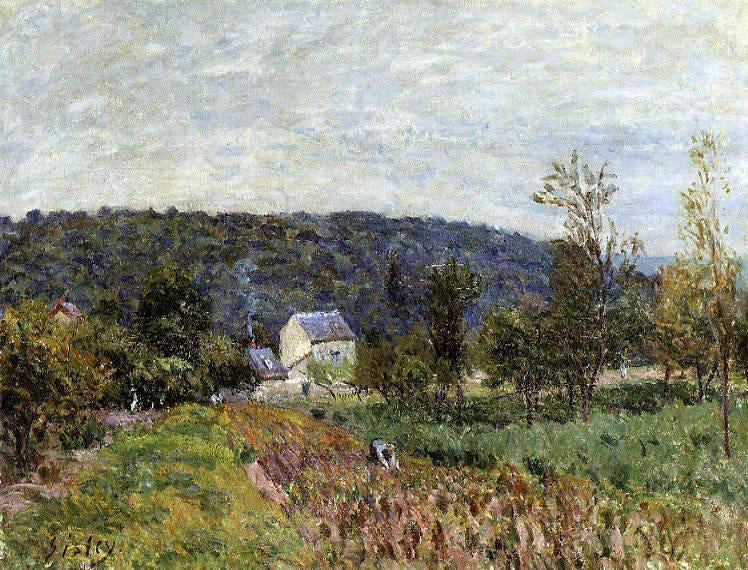 Alfred Sisley An Autumn Evening near Paris - Canvas Print