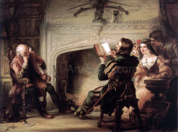 Solomon Alexander Hart An Early Reading of Shakespeare - Canvas Print