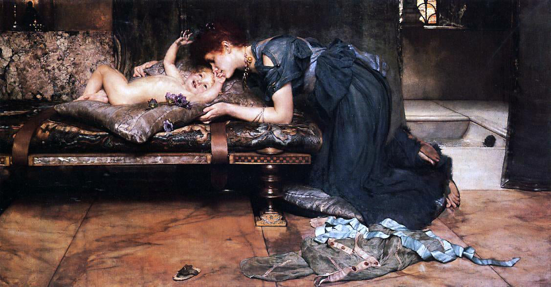 Sir Lawrence Alma-Tadema An Earthly Paradise - Canvas Print
