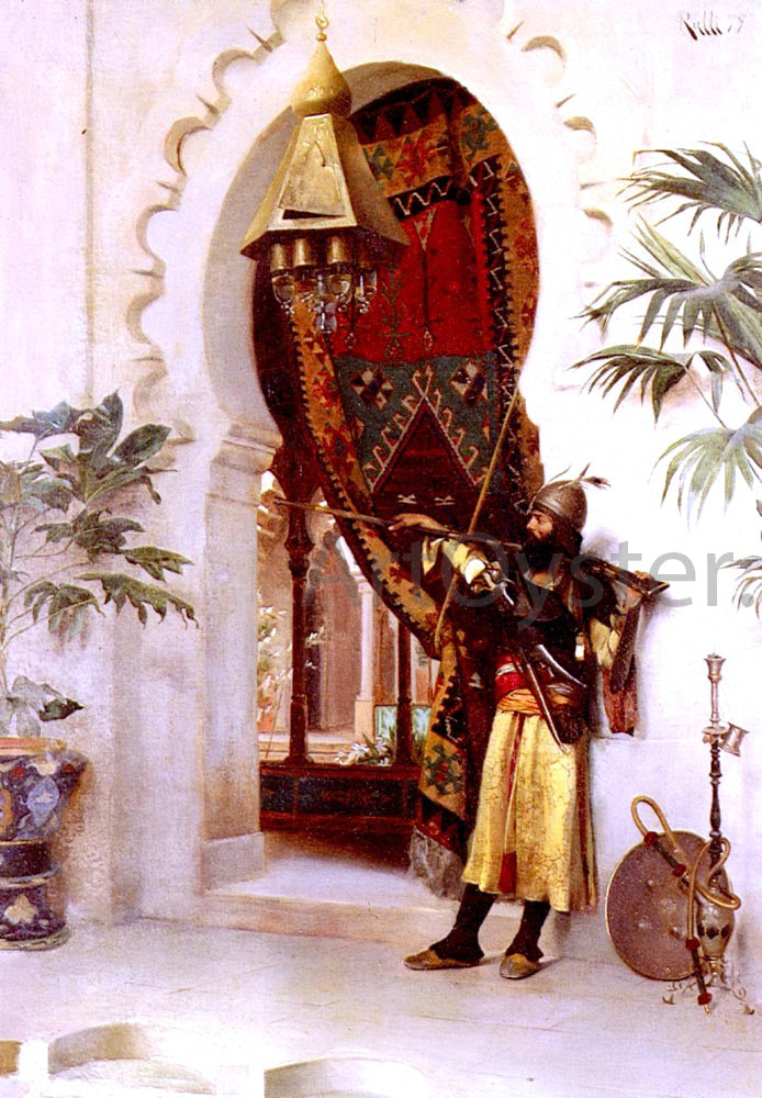 Theodore Jacques Ralli An Eastern Guard - Canvas Print