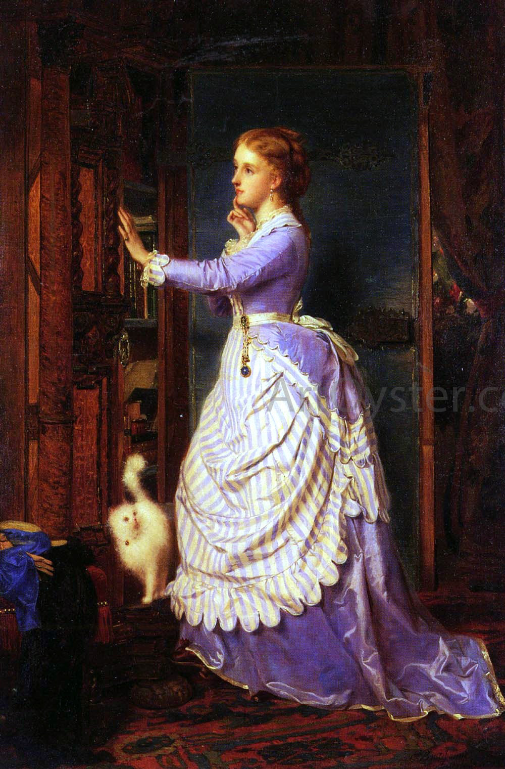 Charles Edouard Boutibonne An Indecisive Moment - Canvas Print