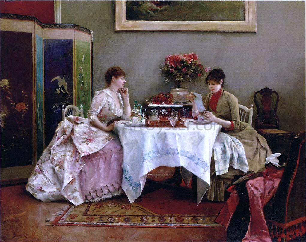 Julius LeBlanc Stewart An Interesting Letter - Canvas Print