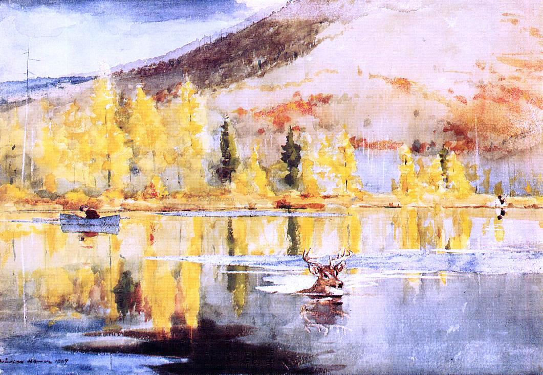 Winslow Homer An October Day - Canvas Print