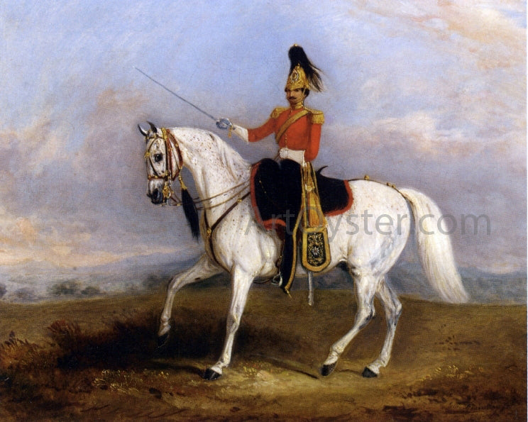 Jr. John Ferneley An Officer of the Dragoon Guards - Canvas Print