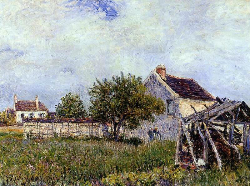 Alfred Sisley An Old Cottage at Sablons - Canvas Print