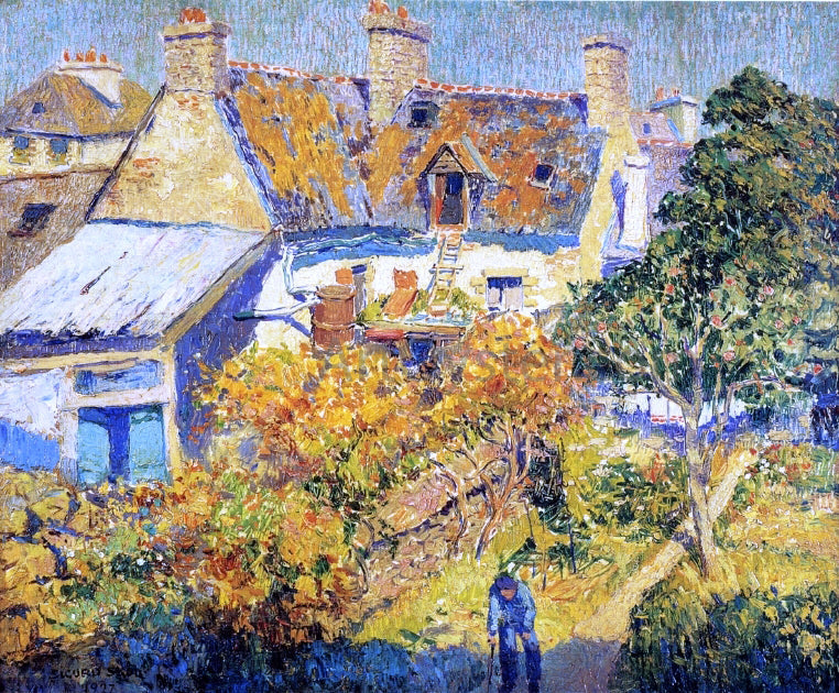 Sigurd Skou An Old Garden - Canvas Print