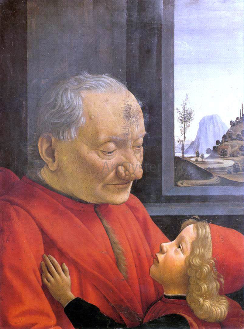 Domenico Ghirlandaio An Old Man and His Grandson - Canvas Print