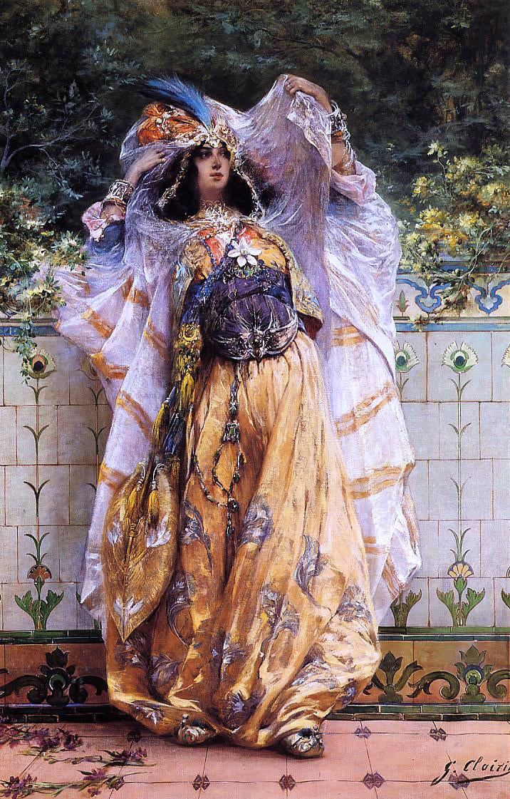 Georges Victor Clairin An Ouled-Nail Tribal Dancer - Canvas Print