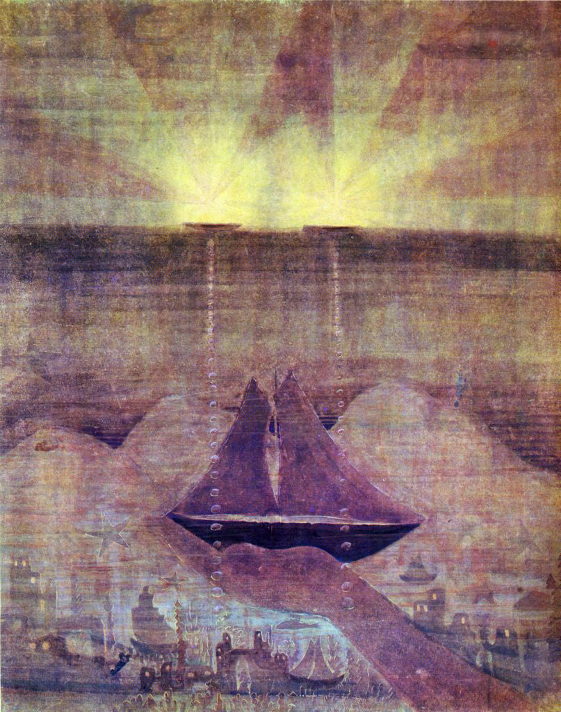Mikalojus Ciurlionis Andante Sonata of the Sea - Canvas Print
