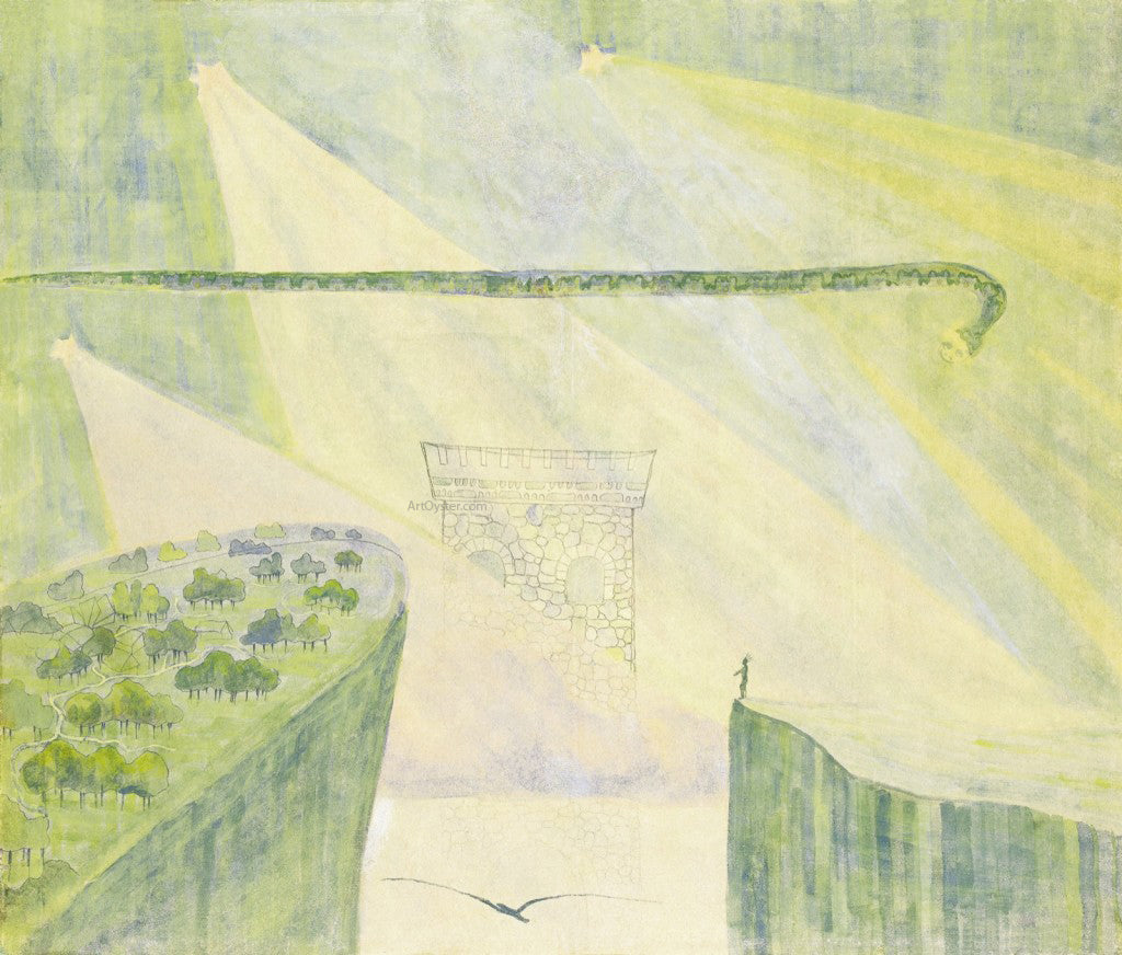 Mikalojus Ciurlionis Andante Sonata of the Serpent - Canvas Print