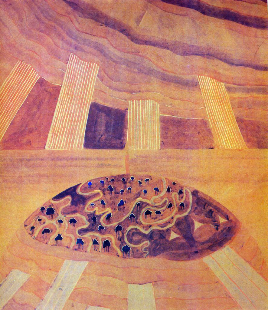 Mikalojus Ciurlionis Andante Sonata of the Sun - Canvas Print